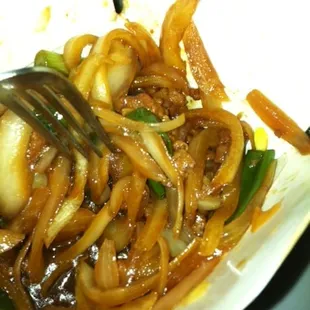 Mongolian Onions...er I mean Mongolian Beef.
