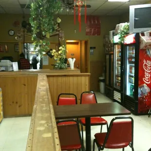 the interior of a restaurant