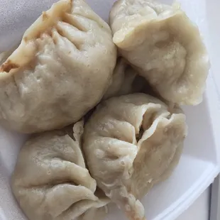 Steamed dumplings...tastes plain