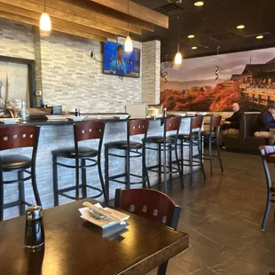 Sushi bar and dining room