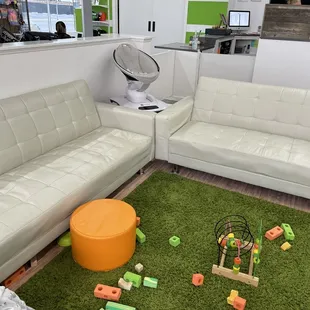 Sitting area for the adults to watch &amp; chill.