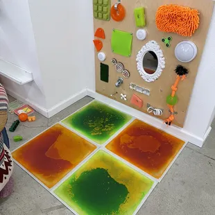 Sensory play area.