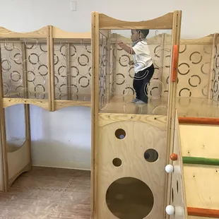 Slide and climbing structure