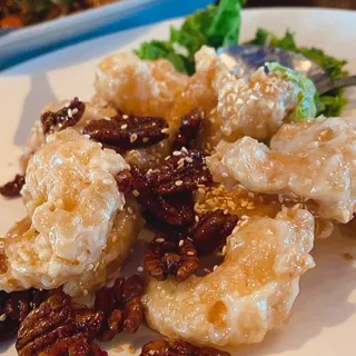 Candied Pecan Prawns
