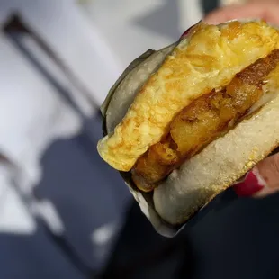 Vegetarian Breakfast Sandwich