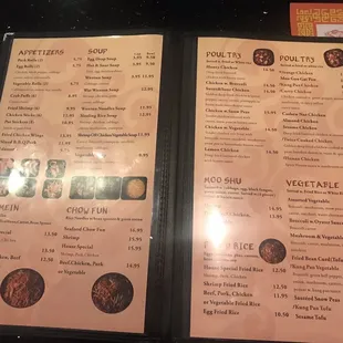 Menu inside