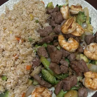 Hibachi Filet and Shrimp