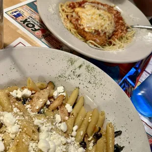 Greek Pasta and Chicken Parm