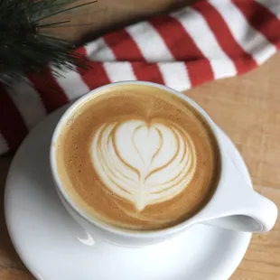 Gingerbread Eggnog Latte: a creamy latte with gingerbread, eggnog, and cinnamon.