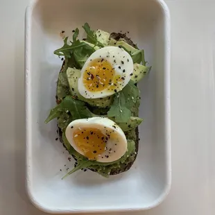 Avocado Toast with soft boiled egg! Yummy