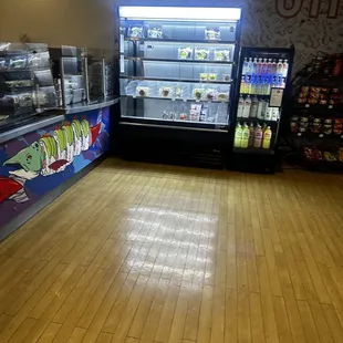 interior, sushi and sashimi