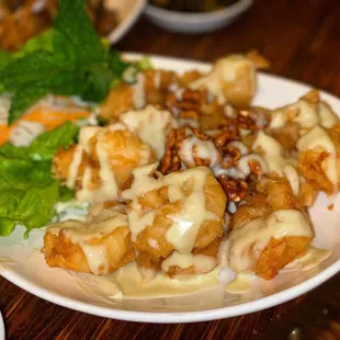 Honey walnut prawns
