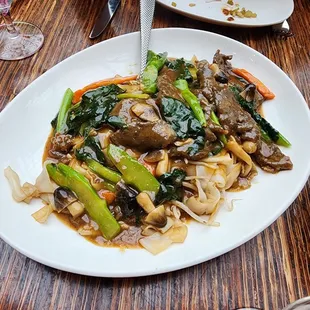 Chinese Broccoli Beef Chow Fun