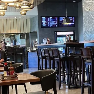 Large, clean beautiful restaurant.