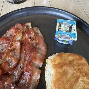 biscuit and bacon