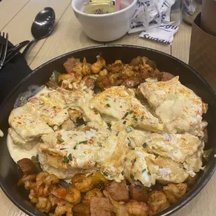 Crawfish Eggs Benedict