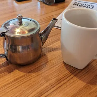 The hot water.