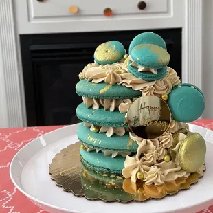 Butter cookie macaron cake  4/2022