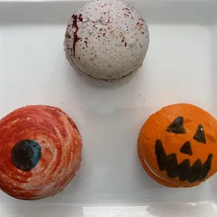three different types of halloween treats