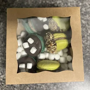 a variety of sweets in a box