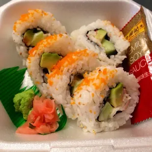 California roll... Mushy and flavorless...