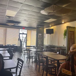 the interior of the restaurant