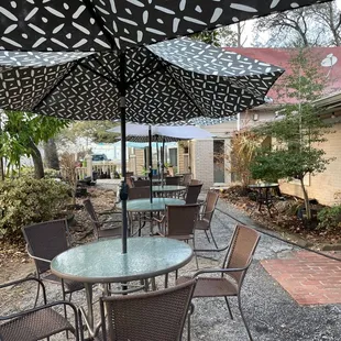 Outdoor dining patio