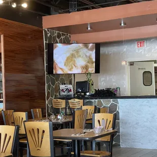 the interior of the restaurant