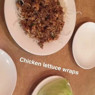 Chicken lettuce wraps