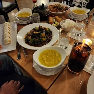 variety of food