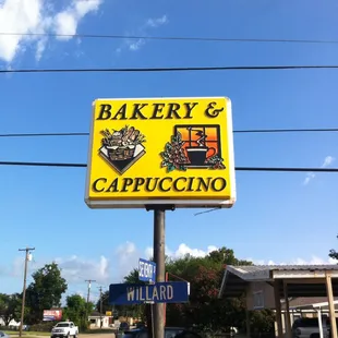 a sign for the bakery