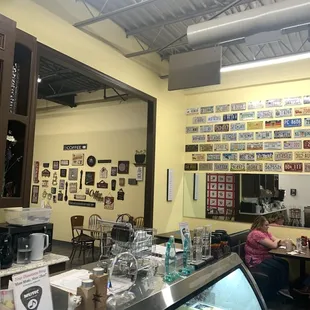 the interior of the restaurant