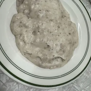 Biscuit and sausage gravy (half order)
