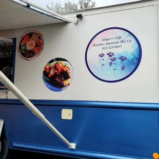 Ginger&apos;s food truck in front of Brandon Oriental Market on Saturdays