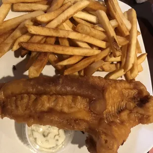 Fried fish, picture does not do justice on how big this fish was !