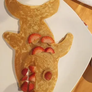 Some of the pancakes the morning cook, Jen, has made us. They really go above and beyond to make sure their customers (and kids) are happy!