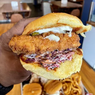 Old Bay Slider 1 Slider, Curley Fries.