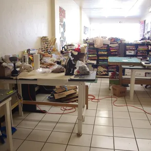 Ironing table built with some scrap pieces salvaged when a partition was removed.