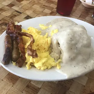 O10. Chorizo Omelete and Biscuit Scramble