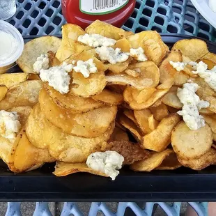 Blue cheese chips
