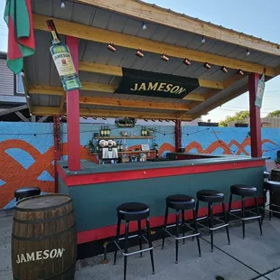 New outdoor patio bar!