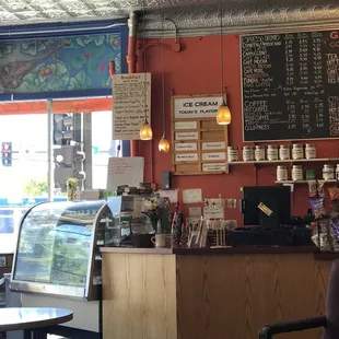 the interior of the restaurant