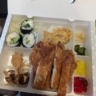 Pork katsu bento