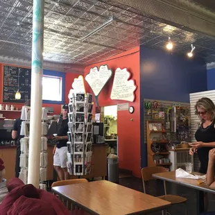 Corner shop area with cute items.