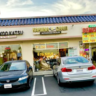 Outside of restaurant on Abbot Street, in A.R. Supermarket and Shopping Galleria on Garden Grove Street.