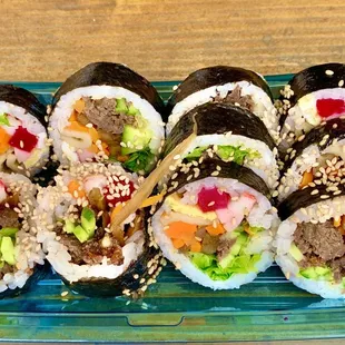 Bulgogi Kimbap $8.50... my 10 year old girl and 12 year old son loved this!