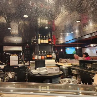 interior, sushi and sashimi