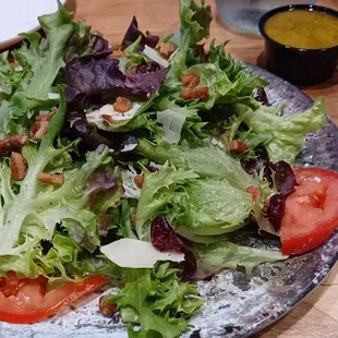 Side salad with house made vinegrette.