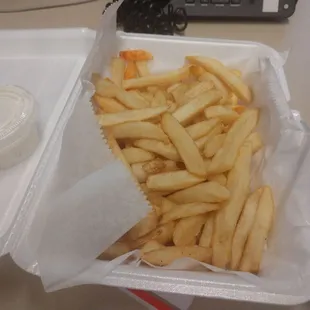 Cold and dry fries