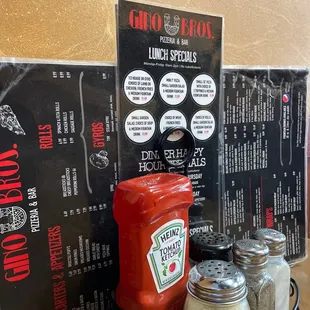 the menu